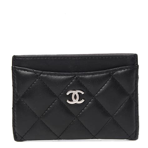 CHANEL Lambskin Quilted My Chanel Lady Card Holder On 